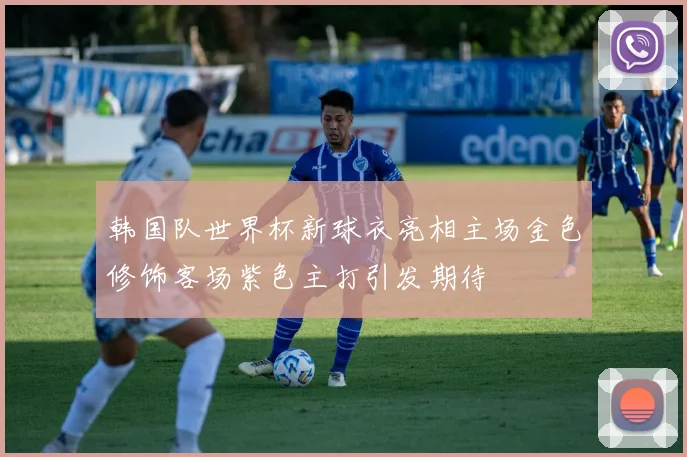 韩国队世界杯新球衣亮相主场金色修饰客场紫色主打引发期待